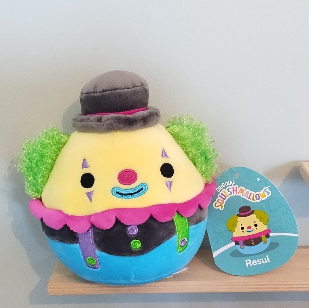 Squishmallows 6.5" Resul the Clown NWT